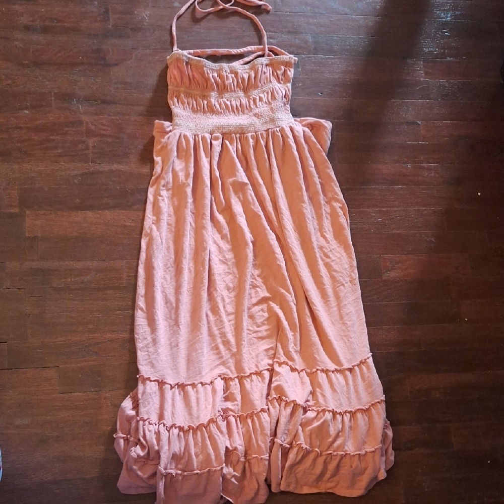 Lucky Brand Light Pink Womens Casual Strappy Dress